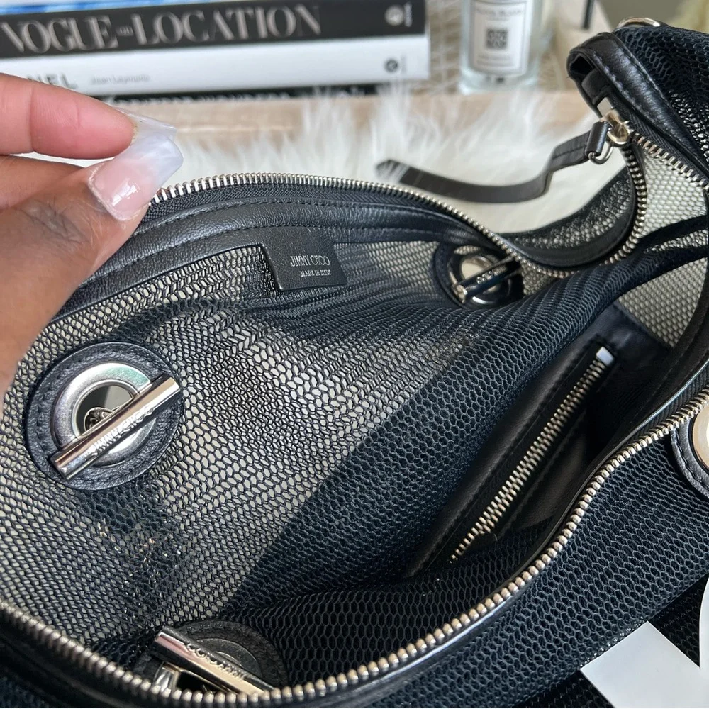 JIMMY CHOO Mesh Tote Bag w/ COA~NWOT🔥😍 - Picture 4 of 17